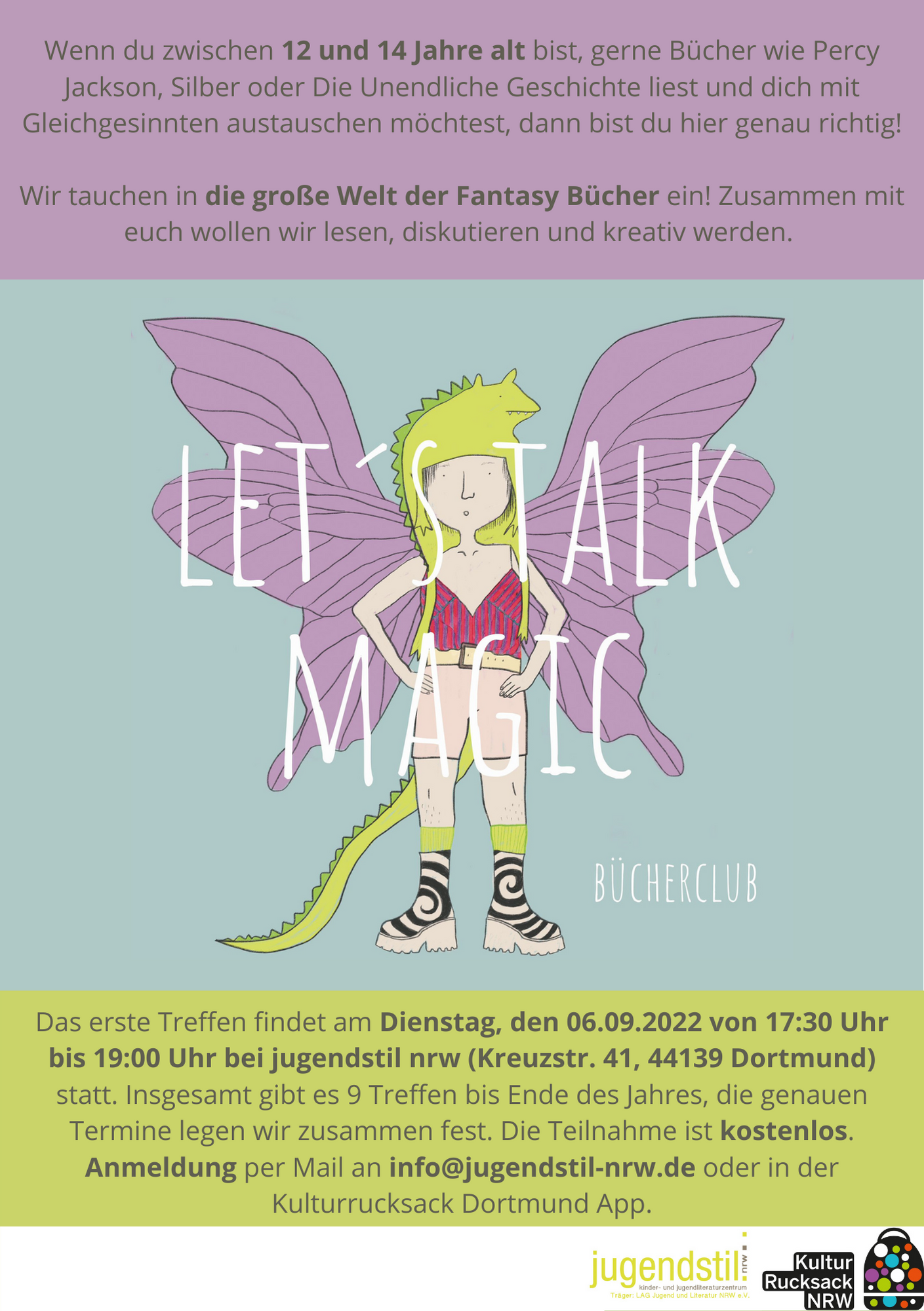 Let's talk magic- Bücherclub für 12-14 Jährige im Kreuzviertel